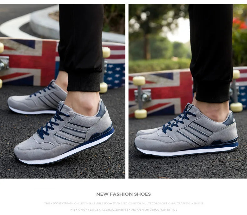 Brand Sneakers Men Outdoor Running Shoes High Quality Lace-Up Men Casual Shoes Fashion Comfortable Walking Shoes Tenis Hombres - Sun Studio