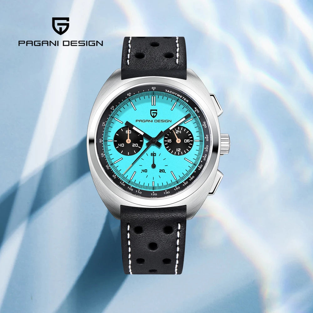 PAGANI DESIGN Panda Men's Watches 2025 Top Luxury Quartz Watch For Men Chronograph Wristwatches AR Sapphire Waterproof Luminous - Sun Studio
