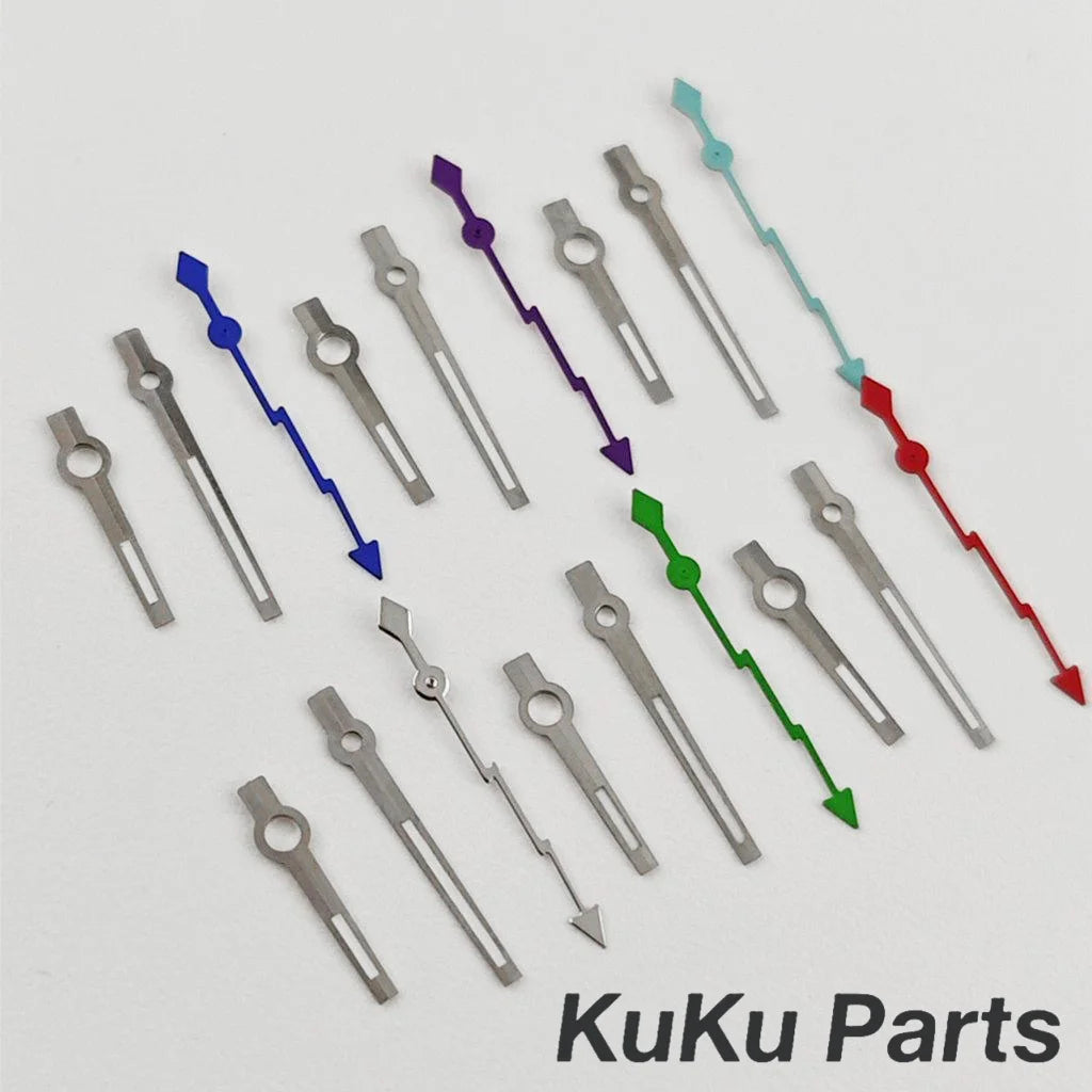 NH35 Lightning Second Green Luminous Hands Red Silver Gold Blue Watches Pointer For NH35 NH36 NH38 NH70 Movement Watches Needles - Sun Studio