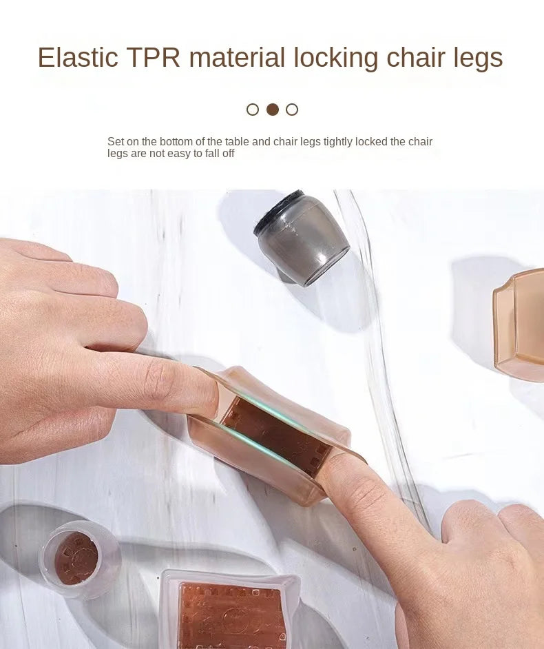16Pcs Silicone Furniture Non-Slip Legs Pads Chair Leveling Feet Mat Hardwood Floors From Scratches Protectors Mat Home Decor - Sun Studio