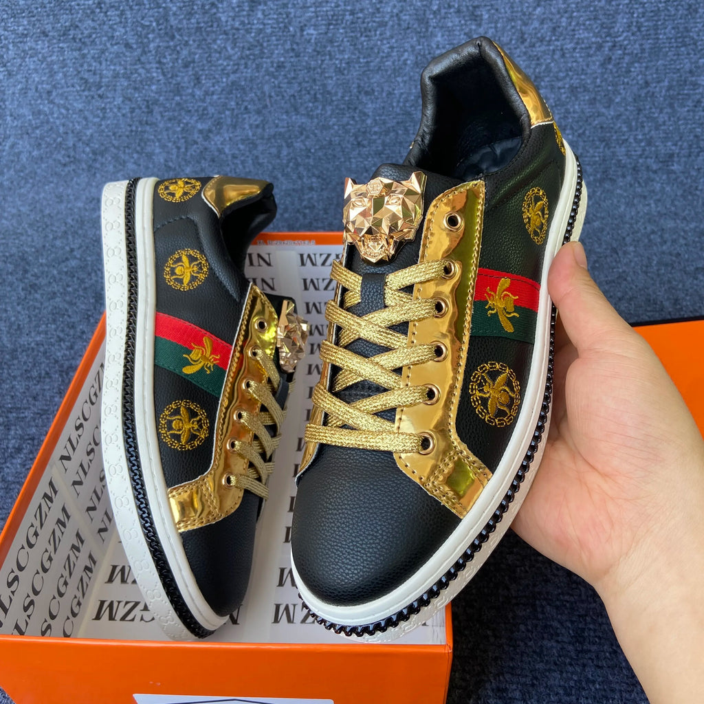 original shoes brand premium shoes for man high quality casual shoes for man casual sneakers for man trainers luxury black white - Sun Studio