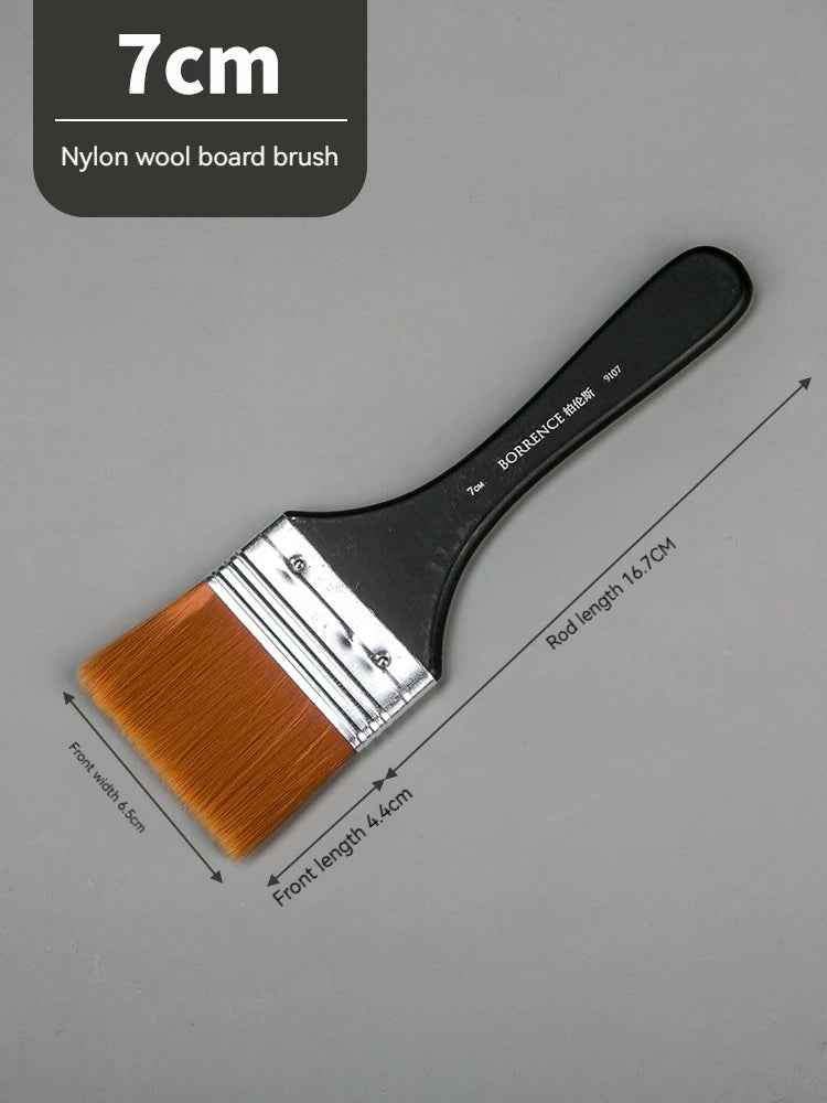 Borrence 1/2/3/5Stk Memory Nylon Pinselset für Acryl Ölmalerei Aquarell Holzmalpinsel Werkzeuge Kunstbedarf