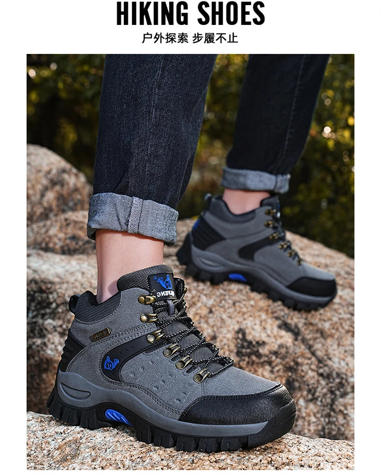 New Couples Outdoor Mountain Desert Climbing shoes Men Women Ankle Hiking Boots Fashion Classic Trekking Footwear - Sun Studio