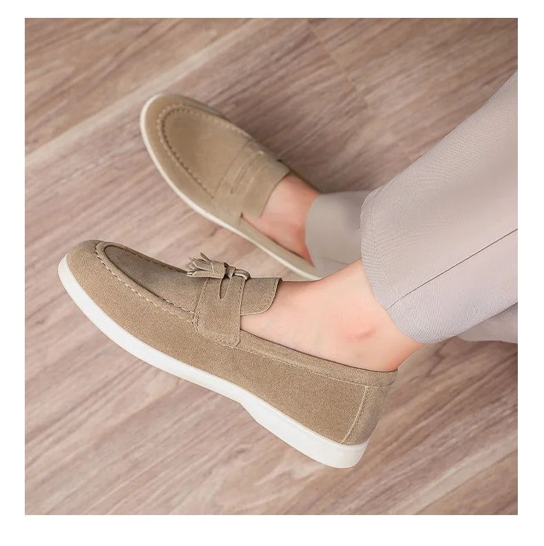 Fashion Men's Casual Shoes British Classic Tassel Loafers Moccasins Lazy Outdoor Flat Shoes‌。 - Sun Studio