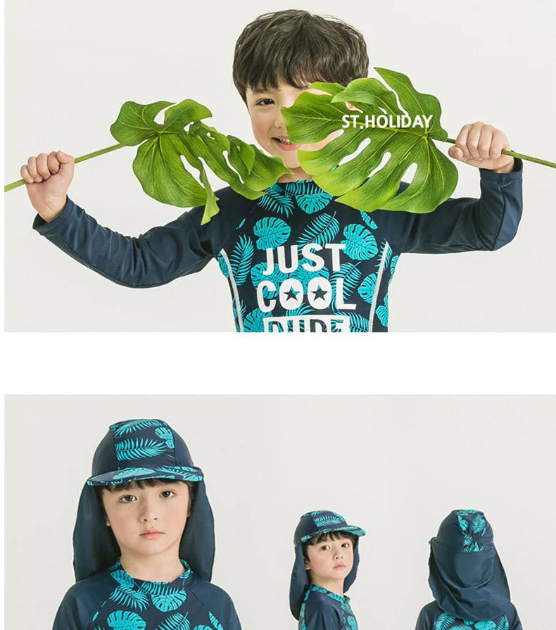 2-10 Years Baby Boy Swimsuit Children's Swimwear for kids Quick Drying Sun Protection Swimwear Clothes set - Sun Studio