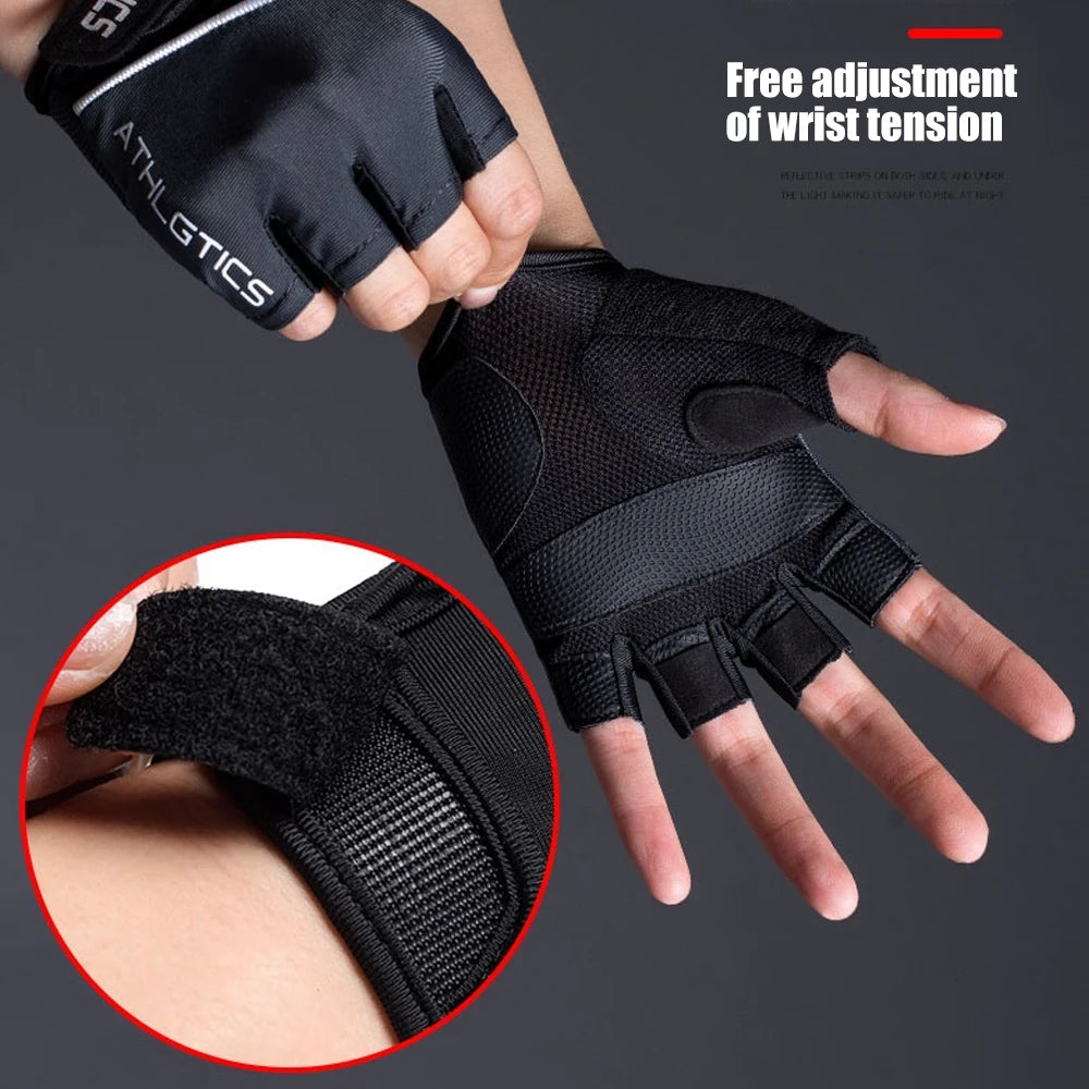 Gym Gloves for Men Women Fitness Weight Lifting Wristband Gloves Body Building Training Sports Exercise Cycling Glove Shockproof - Sun Studio