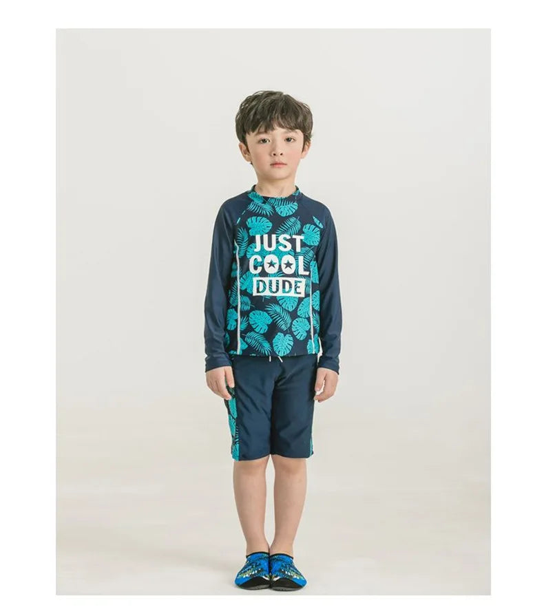 2-10 Years Baby Boy Swimsuit Children's Swimwear for kids Quick Drying Sun Protection Swimwear Clothes set - Sun Studio