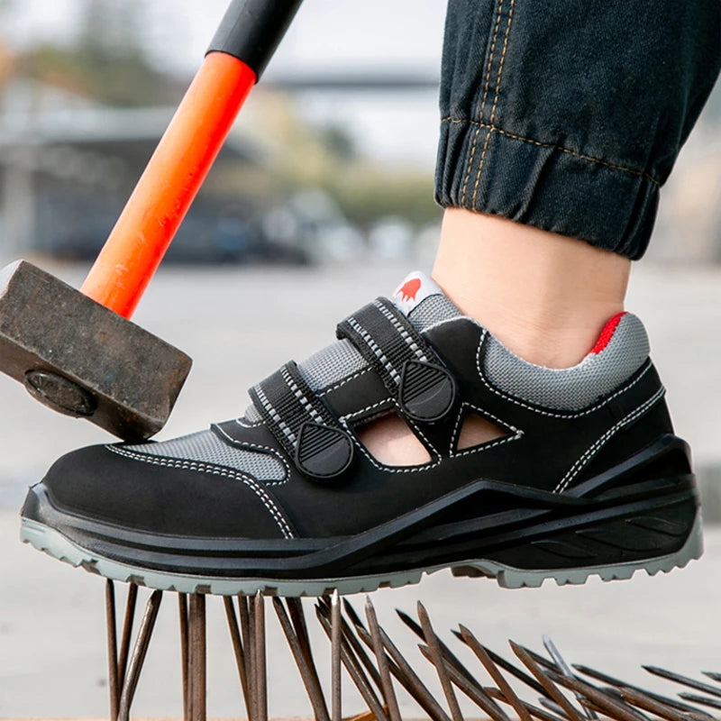 Summer Safety Shoes Men Construction Site Work Shoes Wear Resistant Anti Slip Breathable Sandals For Men Indestructible Shoes - Sun Studio