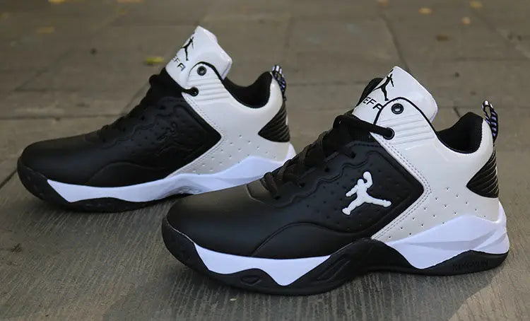 Brand Professional Men's White Red Blue Basketball Shoes Basketball Sneakers Anti-skid High-top Couple Man Basketball Boots - Sun Studio