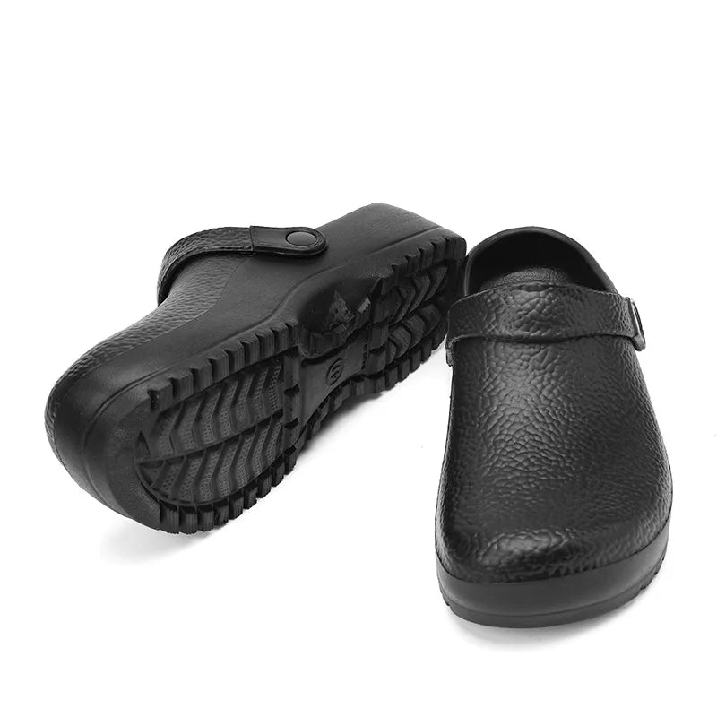 Comwarm Men New Clogs Slippers Non-slip Oil-proof Waterproof and Wear-resistant Work Kitchen Shoes Comfortable EVA Garden Sandal - Sun Studio