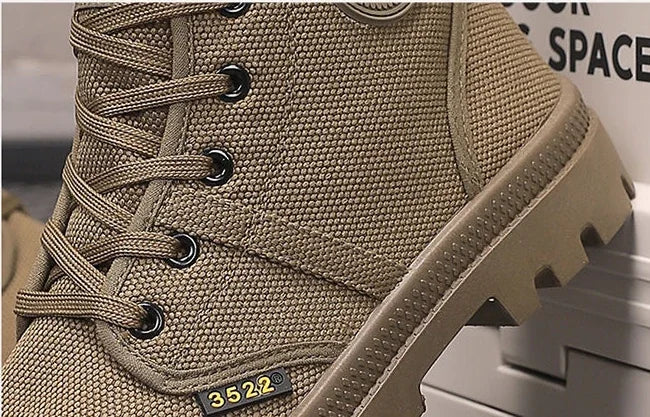 Male Shoes Hiking Outdoor Rubber Men's Boots Lace Up Original Deals Vintage In Promotion Y2k Offers Trendy 2025 Footwear New - Sun Studio