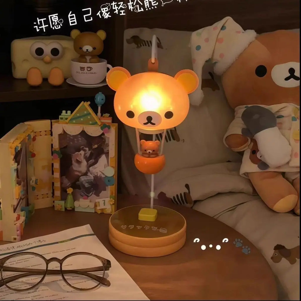Rilakkuma Balloon Light Cute Sanx Forest Decorative Balloon Lamp Cartoon Night Light Relaxing Bear Theme Creative Home Decor - Sun Studio
