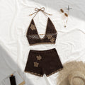 2025 Print Bikini Swimsuit with Skirt Bandage Swimwear Women Brazilian Bikini Bathing Suit Skirt Dress Summer Female - Sun Studio