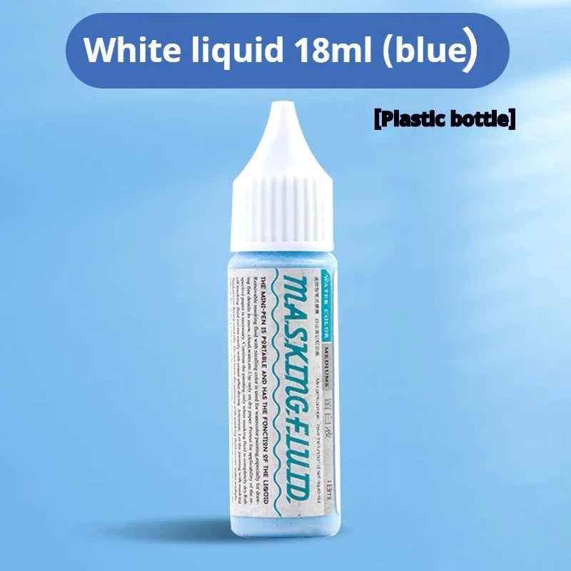 Aquarell Kunst Maskierflüssigkeit 18ml/30ml/75ml Aquarell Medien Maskierstift für Aquarell Gouache Malerei Kunstbedarf