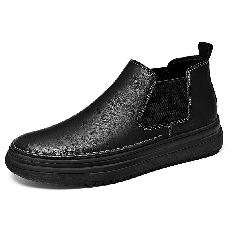 Britischer Stil Herren Interview Formale Stiefel Hochwertige Business Kurzstiefel Herren Winter Knöchel Stiefel Trend Hohe Schuhe