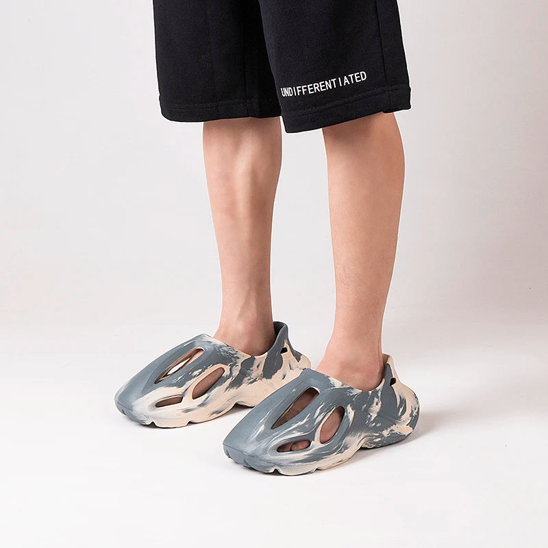 Sommer Herren Damen Hausschuhe Camouflage Plattform Outdoor Clogs Schuhe Strand Sandalen Männlich Weiche EVA Innen Zuhause Rutschen Liebhaber Flip Flops