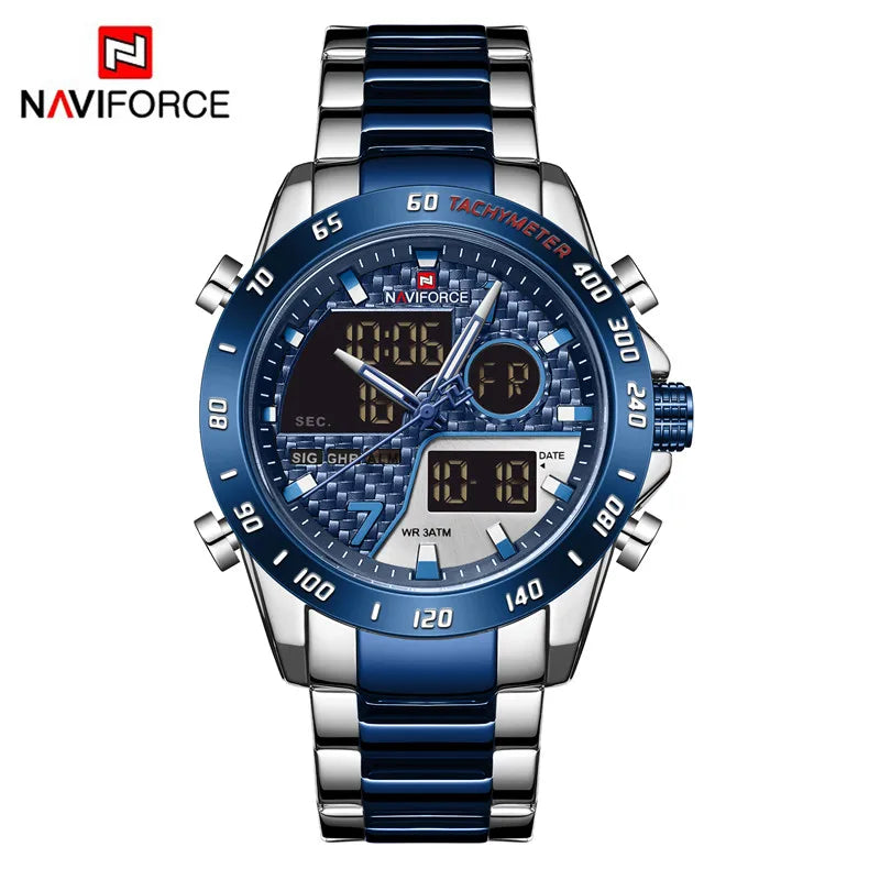 NAVIFORCE Herren Digitaluhr LED Sport Militär Männliche Quarz Armbanduhr Männliche Leuchtende Wasserdichte Uhr Relogio Masculino