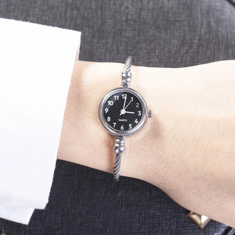 YIKAZE Women Bracelet Watch Retro Gold Bangle Women Watches Stainless Steel Retro Ladies Quartz Wristwatch Clock Dress Watch - Sun Studio