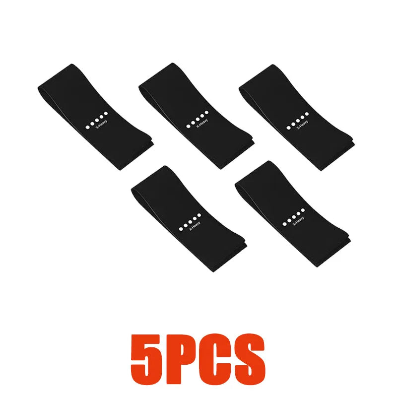 5/4/3/2/1PCS Fitness Equipment, Rubber Resistance Band, Yoga Gym, Elastic Gum Strength, Pilates, Women'S Weightlifting Exercise - Sun Studio