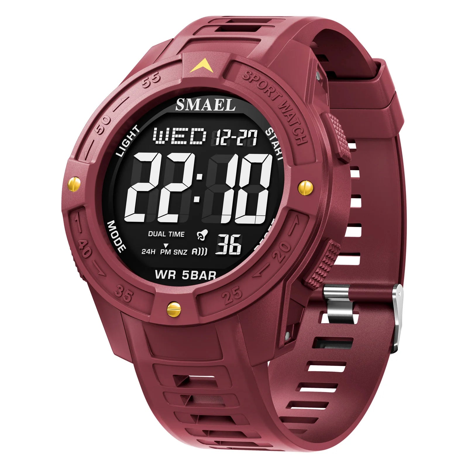 SMAEL New Men's Luxury Sports Watch Waterproof Man Watches Multifuction Man LED Digital Military Watch Alarm Clock Wristwatch - Sun Studio