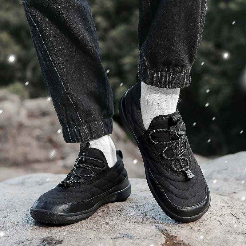 New Winter Warm Snow Barefoot Casual Shoes Waterproof Non-Slip Women Men Hiking Shoes Outdoor Warm Fur Work Ankle Shoes Big Size - Sun Studio