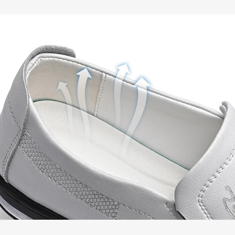 Brand Leather Shoes for Men Designer Loafers High Quality Adult Moccasins Men Driving Shoes Male Footwear Men's Formal Shoes - Sun Studio