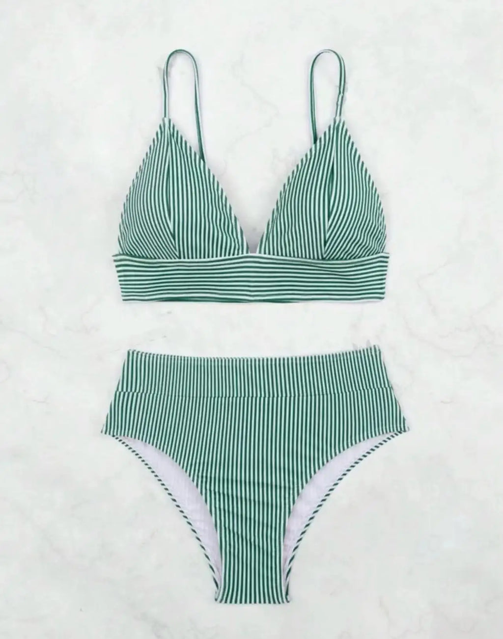 2026 Triangle Bikinis High Waist Strappy Swimsuit Women Sexy Striped Swimwear Female Bathers Swimming Bathing Swimming Swim Suit - Sun Studio