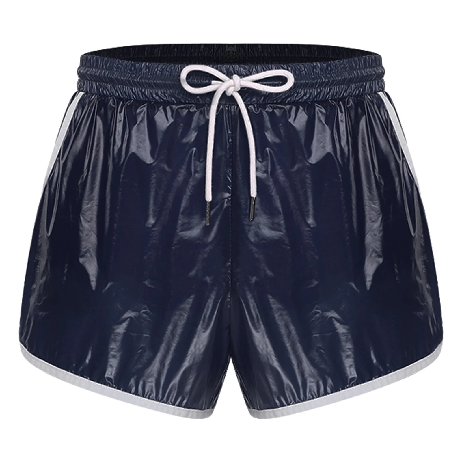 Mens Swimsuit Drawstring Seams Swim Shorts with Pockets Waterpoof Swimming Trunks Shorts Elastic Waistband Swimming Bathing Suit - Sun Studio