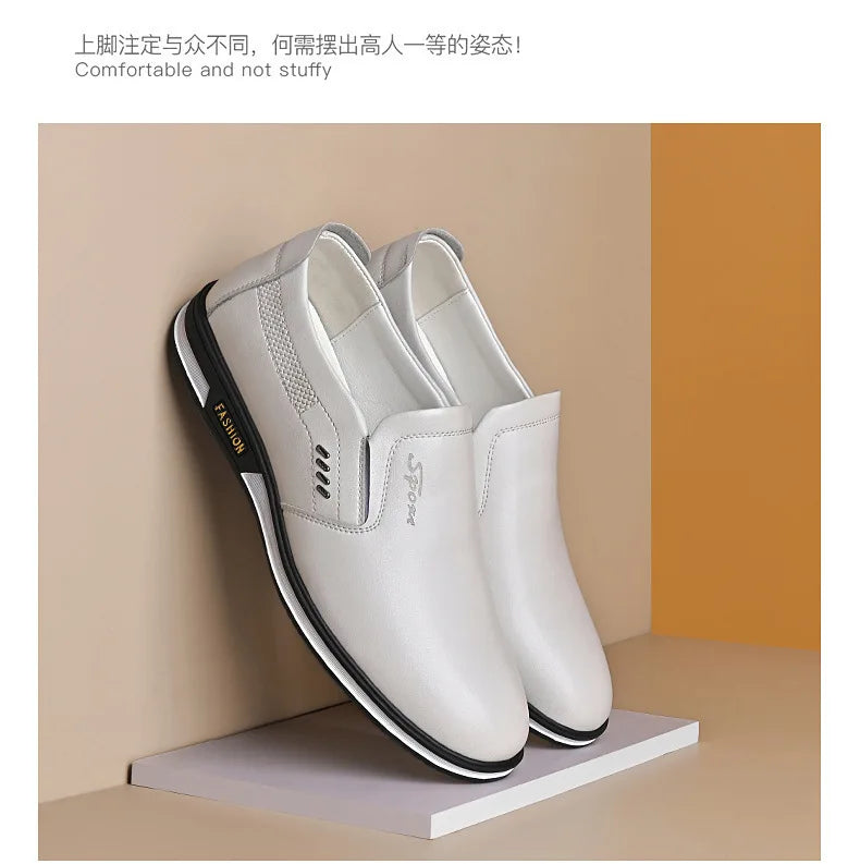 Spring and Autumn Men's English Leather Shoes Outdoor comfor Footwear Men fashion Formal Shoes High Quality trendy Zapatos - Sun Studio