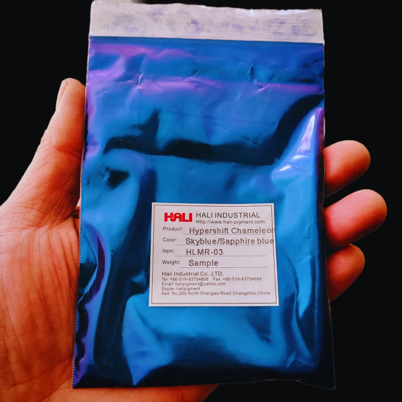 1G/Glas Super Chamäleon Automobilfarbe Pigmentpulver Hypershift Chamäleon Pigment Farbenwechsel Blau/Rot/Violett Artikel:HLMR-46