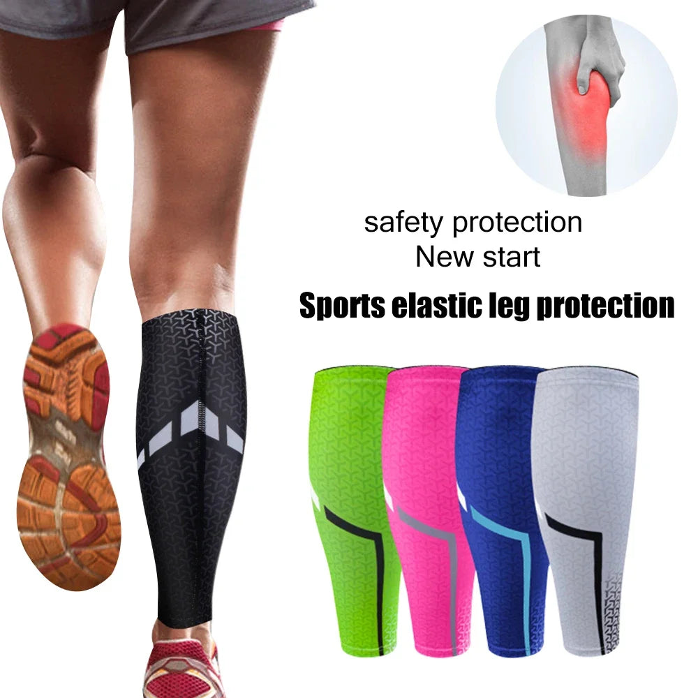 1Pair Calf Compression Sleeves Shin Splints Leg Warmers Basketball Gym Running Football Cycling Breathable Sport Equipment Socks - Sun Studio