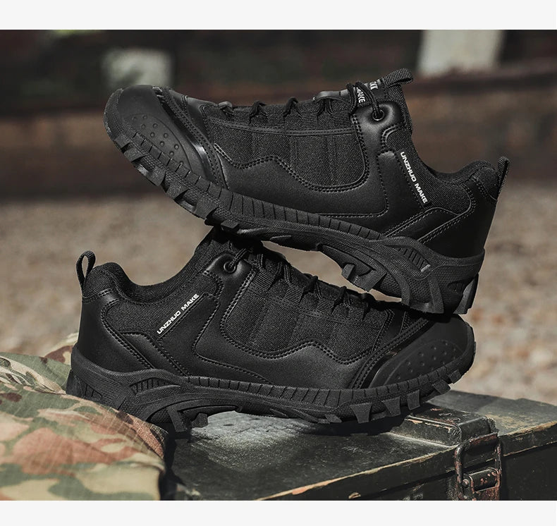 New Men Tactical Boot Desert Waterproof Hunting Work Army Boot Male Safety Ankle Lace Up Military Climbing Hiking Shoe Anti-Slip - Sun Studio