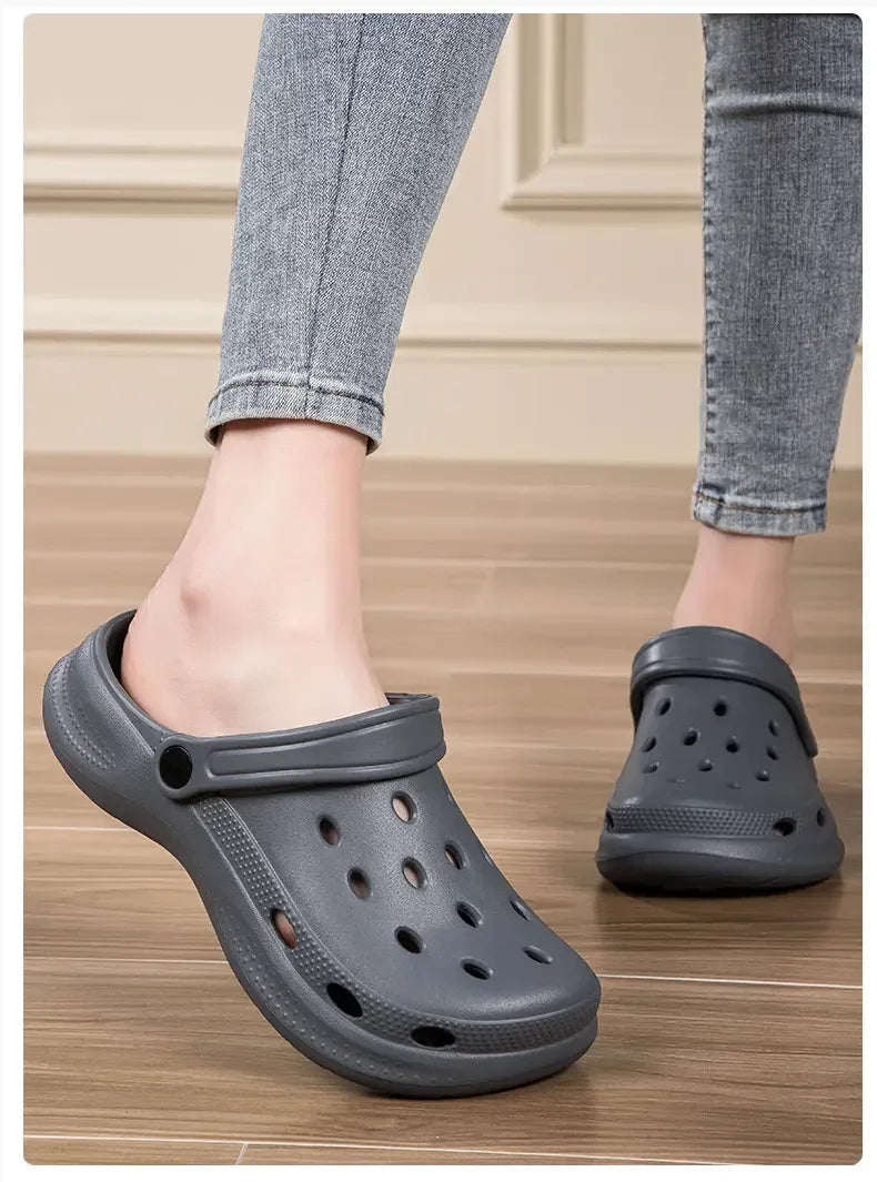 2026Summer Men Clogs Sandals Men's and Women's Leisure Slippers Beach Slides Home Garden Shoes Outdoor Sandals Plus Size46 47 48 - Sun Studio