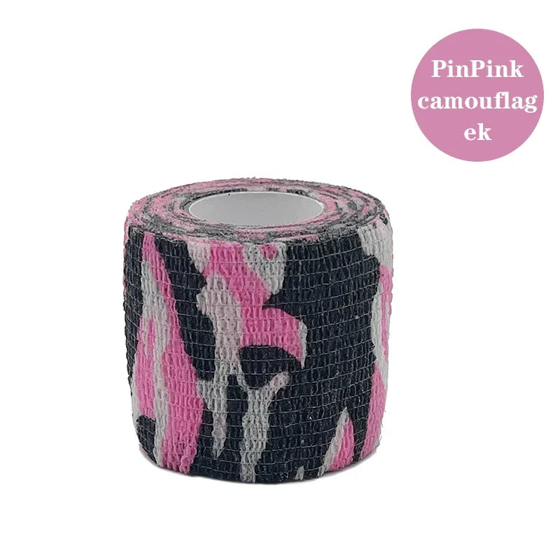 1/6pcs 5cmx4.8m Disposable Tattoo Bandage Sport Wrap Tape Self Adhesive Elastic Bandage Colors Tape Tattoo Accessories - Sun Studio