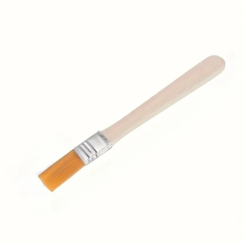 50pcs Nylon Paint Brushes with Wooden Handles, 5-Inch, Yellow Bristles, Ideal for Wall, Door, Cabinet, Furniture, Fence Painting - Sun Studio