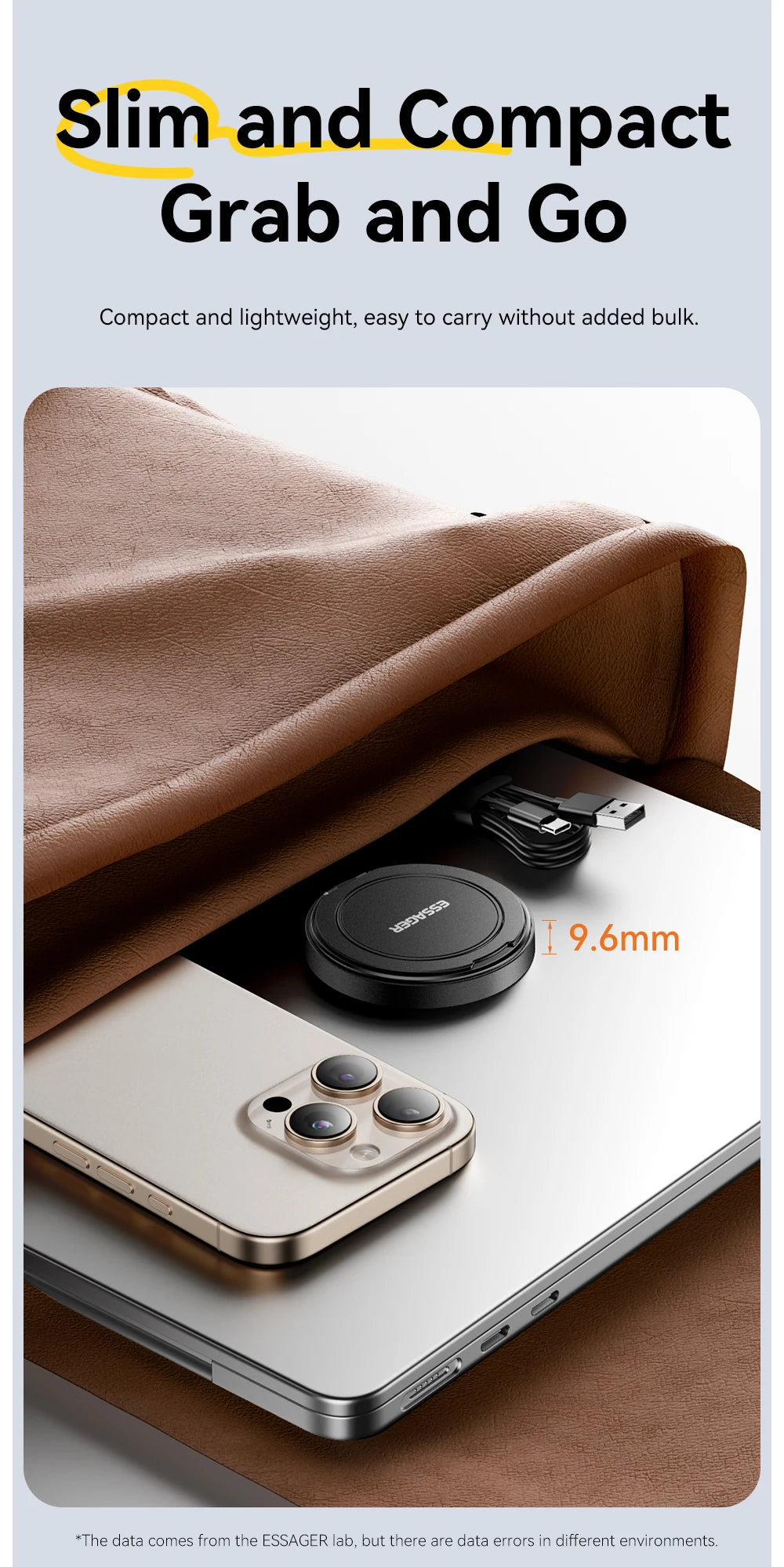 Essager Magnetic Wireless Charger With Holder 15W Fast Charging For iPhone17 16 15 14Pro Max Airpods Mini Wireless Phone Charger - Sun Studio
