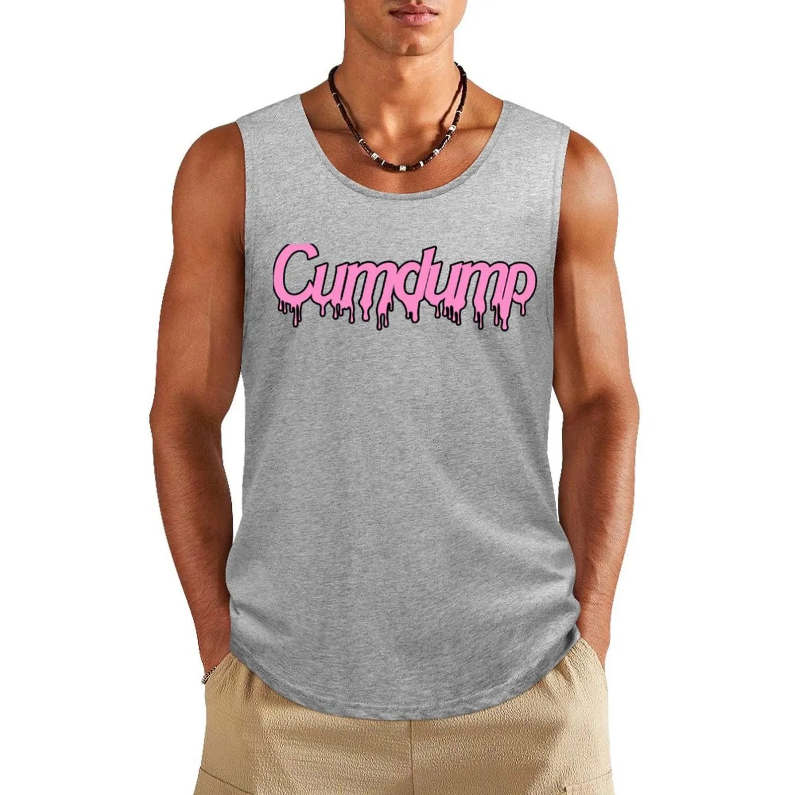 Cumdump Tank Top gym accessories man gym t-shirts - Sun Studio