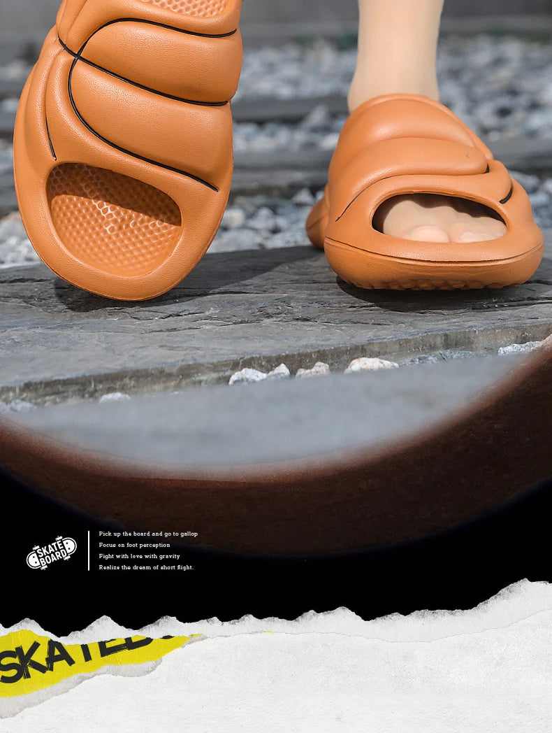 Slippers for men in summer trendy for outdoor sports dual purpose anti slip and odor resistant sandals basketball Slippers - Sun Studio