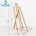1pc Wooden Trapezoidal Small Easel, Foldable Display Bracket On The Desktop, Painting Party Easel, Used For Painting Art Display - Sun Studio