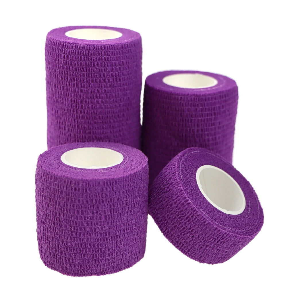 24 Pieces Elastic Bandage Tapes Athletic Tape Elastoplast Sports Recovery Strapping Gym Waterproof Muscle Relief Finger Ankle - Sun Studio