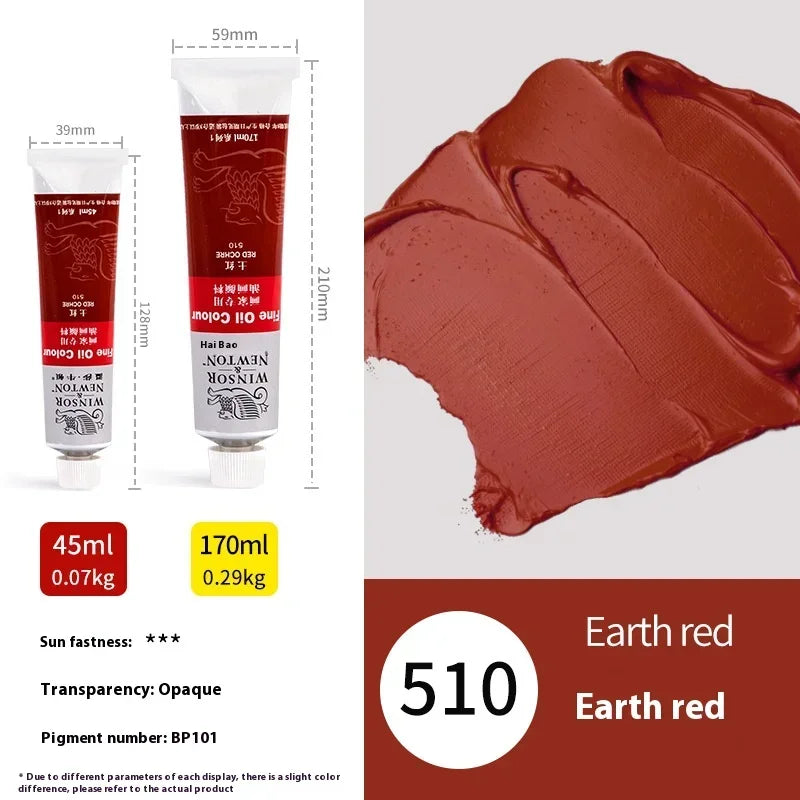 45ml Ölmalerei Transparente Tube Schnell trocknend Weiß Gold Silber Professionelle Farbmalbedarf für Künstler Studenten Anfänger