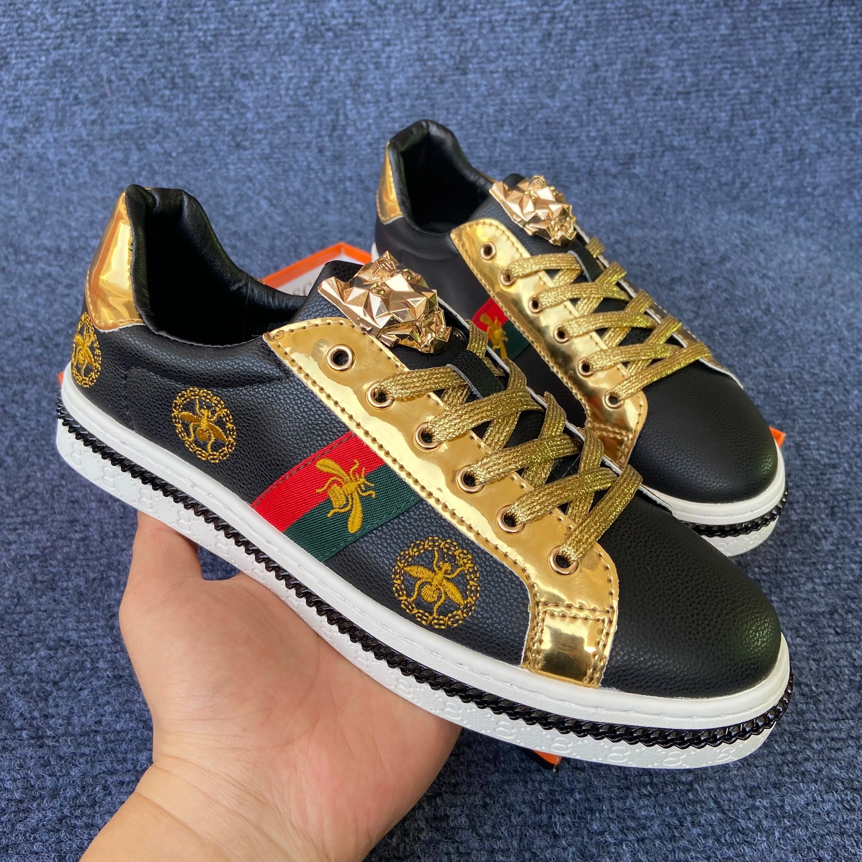 original shoes brand premium shoes for man high quality casual shoes for man casual sneakers for man trainers luxury black white - Sun Studio
