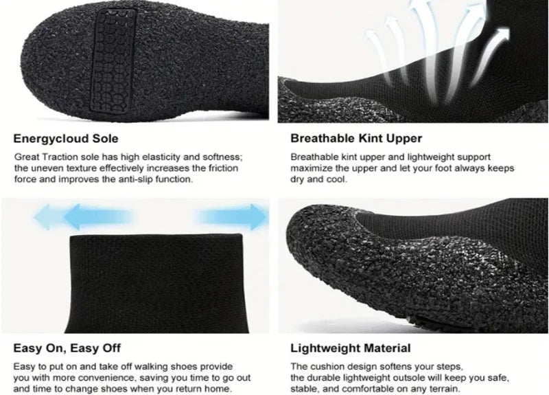 Men's and women's fitness shoes, breathable barefoot socks, lightweight outdoor water shoes, swimming pool, beach, yoga, fishing - Sun Studio