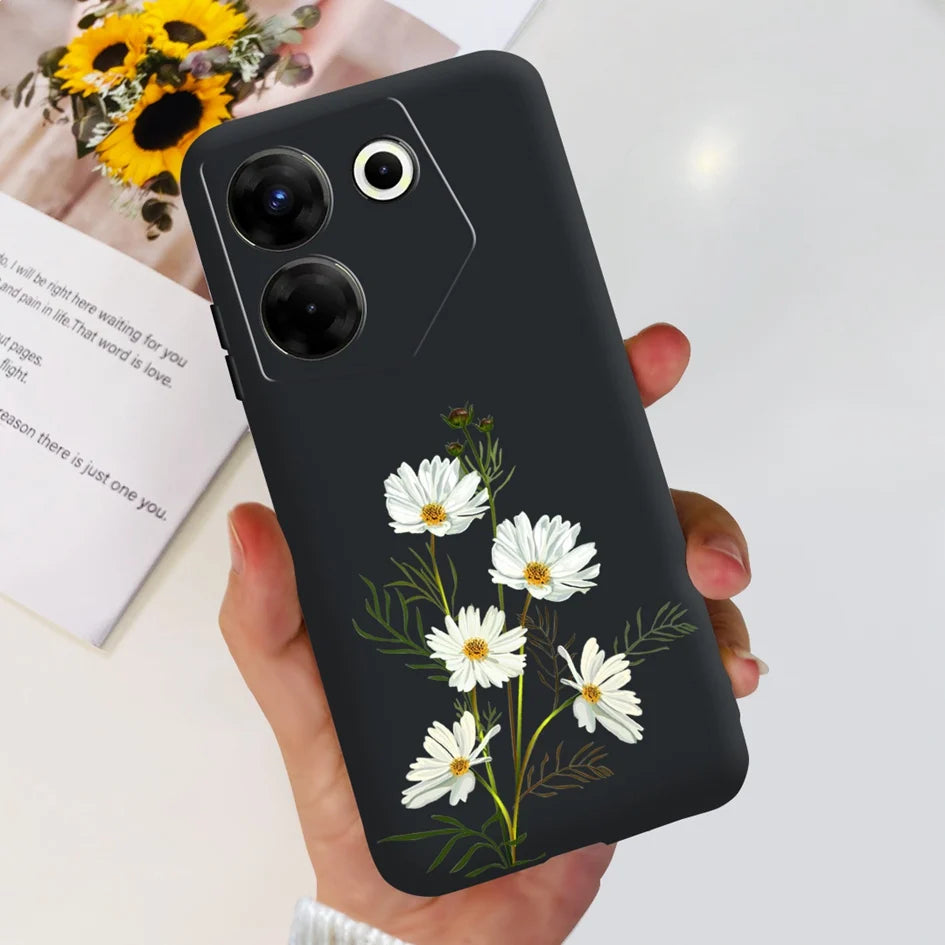 For Tecno Camon 20 Pro 5G Case 2023 Cute Love Heart Football Slim Cover Soft Silicone Funda For Tecno Camon20 Pro 5G CK8n Bumper