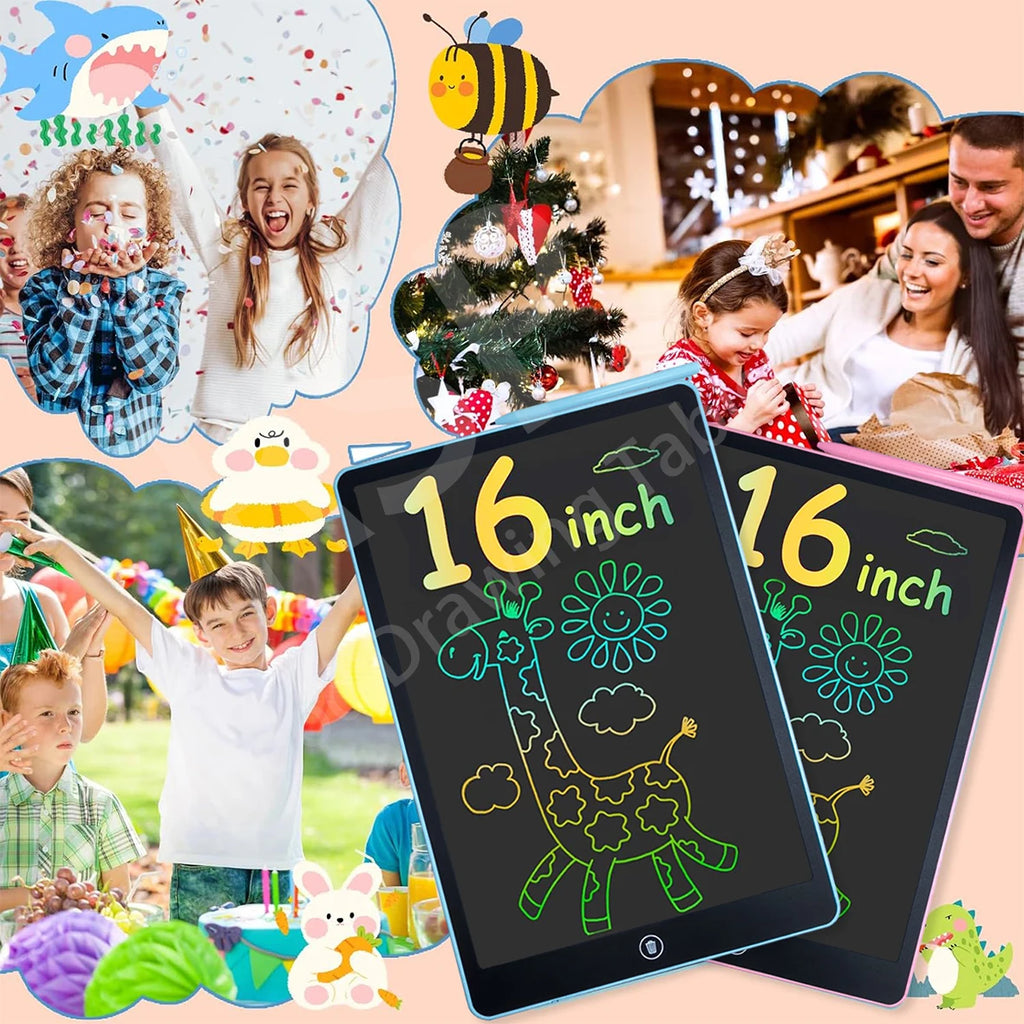 16/12/10/8.5/8.2/6.5/4.5inch LCD graphic tablet,color drawing tablet,3 4 5 6 7 8years kids birthday gifts/Christmas/travel toys - Sun Studio