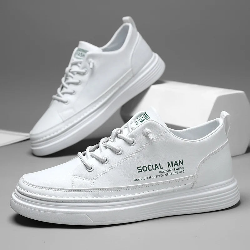 Sportschuhe Herren Hochschnitt Freizeit Schuhe Plattform Fußbrett Schuhe Frühling und Herbst Bequeme Stoffe Luxus Designer Schuhe