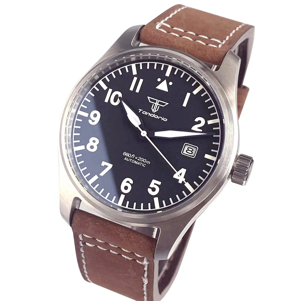 39mm Pilot Aviator Diving Watches Miyota8215 Automatic Mechanical Watch for Men 20BAR Waterproof Sapphire Crystal 316L Steel - Sun Studio