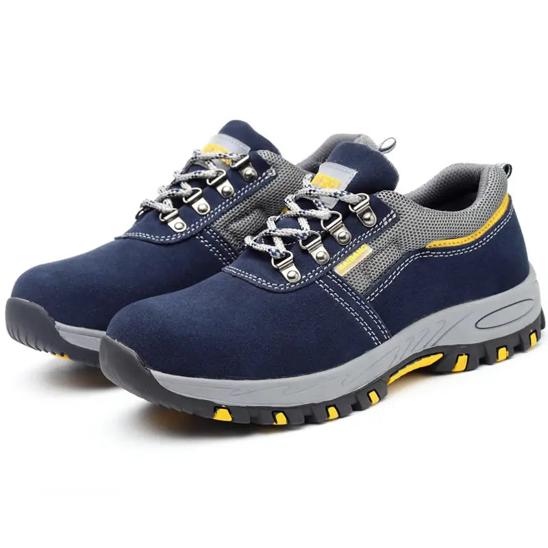 Mens Work leather Boot Safety Shoes Steel Toe Cap Puncture-Proof Work Sneakers Indestructible Work Shoes Men Shoes male kevlar - Sun Studio