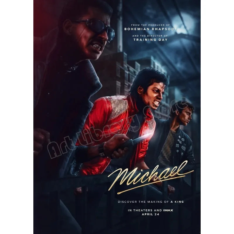 Michael 2026 Movie Biopic Michael-Jackson Style Dance Photography Poster Canvas Painting Wall Art Pictures Home Decor Gift - Sun Studio