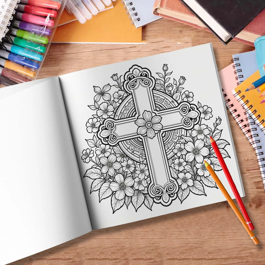 Spiral Colouring Book 24 Sheets 20x 20 cm For Graffiti Painting Drawing Book Relieve Anxiety Perfect for Many Holiday Gifts - Sun Studio
